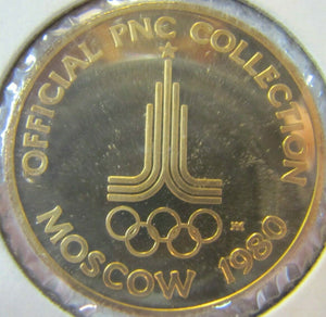 1980 MOSCOW OLYMPICS HANDBALL Medallion Official PNC Collection Medal
