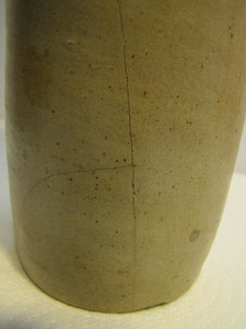 Antique 1847 O TINKHAM Salt-Glazed Pottery Stoneware 19c Root Beer Bottle