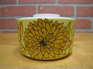 ARKLOW IRELAND Vintage Decorative Art YELLOW SUNFLOWER DISH with Lid