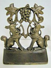 Load image into Gallery viewer, Foxes Grapes Aesop&#39;s Fable Borzoi Wolfhounds 1930 Creation Co Art Bookends
