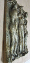 Load image into Gallery viewer, Mid Century Modern Art Sculpture Three Female Nudes signed Licht High Relief
