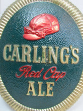 Load image into Gallery viewer, CARLING&#39;S RED CAP ALE Beer Sign 1930s BASTIAN BROS Co NY USA Bar Pub Tavern Ad
