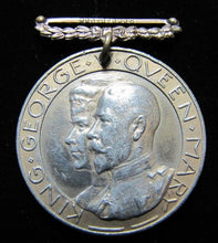 Load image into Gallery viewer, 1911 CORONATION KING GEORGE V QUEEN MARY Souvenir Medallion Fob Medal
