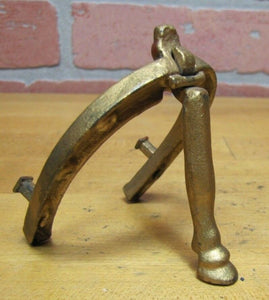 HORSESHOE HOOF Antique Cast Iron Miniature Easel SweetHeart Photo Mini Artwork