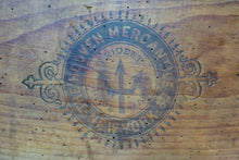 Load image into Gallery viewer, BATTLESHIP PEACHES Antique Wooden Crate Sign Box HOOVEN MERCHANTILE Co NEW YORK
