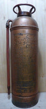 Load image into Gallery viewer, Orig Old FASTFOME Large Copper Fire Extinguisher Pyrene Manufacturing Co USA
