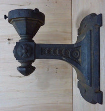 Load image into Gallery viewer, Antique Cast Iron Decorative Art Wall Sconce Light Old Architectural Hardware
