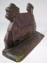 Load image into Gallery viewer, Antique Cast Iron Figural House Doorstop Ancestral Home of George Washington
