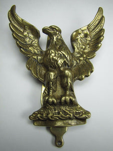 Spread Winged Eagle Old Brass Figural Door Knocker Hardware Element