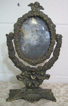 Load image into Gallery viewer, Antique Decorative Art Picture Mirror Frame Cherubs Cupid floral swivel ornate
