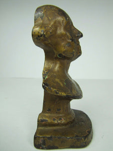 GEORGE WASHINGTON Bust Decorative Art Cast Iron Paperweight ATHD Bi Co President