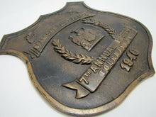 Load image into Gallery viewer, 1940s SPARROWS POINT POLICE PISTOL TOURNAMENT Bronze Plaque Sign High Relief
