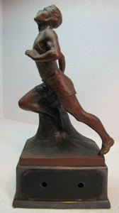 Art Deco Sports Award Trophy Track Runner Sprinter WB Weidlich Brothers USA