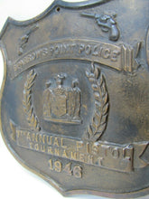 Load image into Gallery viewer, 1940s SPARROWS POINT POLICE PISTOL TOURNAMENT Bronze Plaque Sign High Relief
