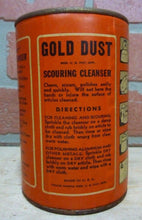 Load image into Gallery viewer, Old GOLD DUST SCOURING CLEANSER Container Tin made in USA unopened
