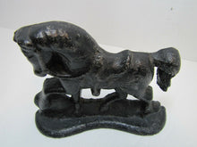 Load image into Gallery viewer, HORSE Cast Iron Doorstop figural book end door stopper decorative art statue
