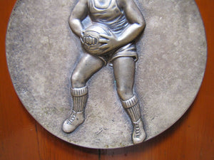 ALPHA UPSILON MU 1929 30 31 INTERFRATERNITY LEAGUE Old Basketball Award Plaque