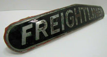 Load image into Gallery viewer, FREIGHTLINER Old Diesel Truck Tractor Nameplate Emblem Sign Plated Brass Bronze
