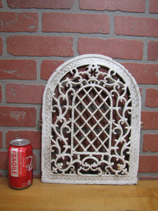 Antique Tombstone Decorative Arts Cast Iron Vent Grate Cover Architectural Hardware Element