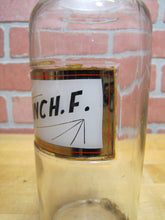 Load image into Gallery viewer, P CINCH F Antique Reverse Glass Label Apothecary Drug Store Medicine Jar Bottle
