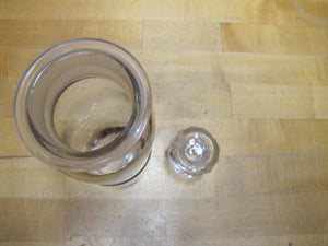 P CINCH F Antique Reverse Glass Label Apothecary Drug Store Medicine Jar Bottle