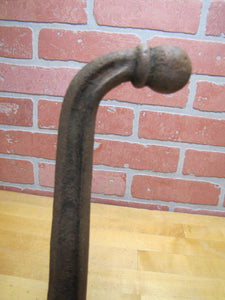 Antique Cast Iron Double Hook Hanger Bracket Farm Industrial Shop Hardware Element