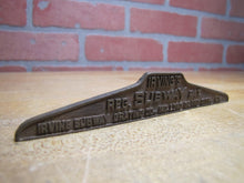 Load image into Gallery viewer, IRVING SUBWAY GRATING Co LONG ISLAND CITY NY Old Brass Small Ad Sign Plaque Nameplate
