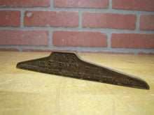 Load image into Gallery viewer, IRVING SUBWAY GRATING Co LONG ISLAND CITY NY Old Brass Small Ad Sign Plaque Nameplate
