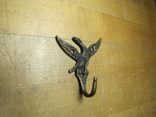 Load image into Gallery viewer, Old Eagle Hook bronze brass figural architectural hardware hanger bracket ornate
