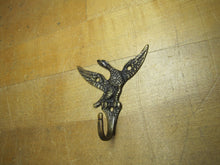 Load image into Gallery viewer, Old Eagle Hook bronze brass figural architectural hardware hanger bracket ornate
