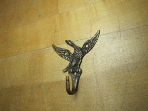 Old Eagle Hook bronze brass figural architectural hardware hanger bracket ornate