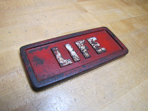 LIFE Magazine Old Cast Iron Newspaper Newstand Paperweight Sign Store Display Advertising