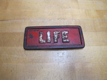 Load image into Gallery viewer, LIFE Magazine Old Cast Iron Newspaper Newstand Paperweight Sign Store Display Advertising
