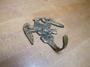 EAGLE Old Brass Figural Hook Hanger Decorative Arts Hardware Element