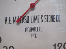 Load image into Gallery viewer, MILLARD LIME &amp; STONE Co ANNVILLE PA Original Old Advertising Thermometer Sign T W O&#39;CONNELL &amp; CO CHICAGO 13 ILL
