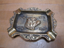 Load image into Gallery viewer, BULLDOG Old Thick Brass Dog Head Decorative Arts Cigar Ashtray Tray
