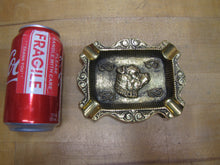 Load image into Gallery viewer, BULLDOG Old Thick Brass Dog Head Decorative Arts Cigar Ashtray Tray
