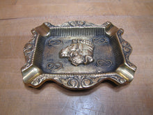 Load image into Gallery viewer, BULLDOG Old Thick Brass Dog Head Decorative Arts Cigar Ashtray Tray
