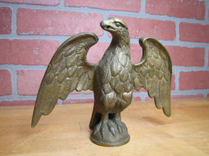 Antique Brass Eagle Decorative Arts Element Finial Paperweight Art Statue