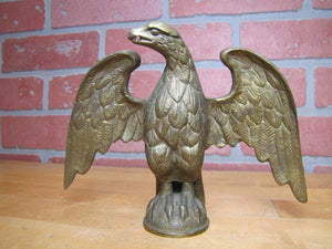 Antique Brass Eagle Decorative Arts Element Finial Paperweight Art Statue