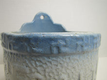 Load image into Gallery viewer, SALT GOOD LUCK SWIRLING LOGS Antique 1800s Stoneware Pottery Decorative Crock
