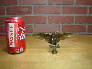SPREAD WINGED EAGLE Old Brass Decorative Arts Hardware Element Topper