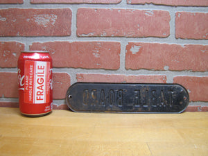 TABLE BOARD Original Old Embossed Tin Metal Store Display Advertising Sign