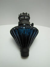 Load image into Gallery viewer, Deep Blue Glass Peg Oil Lamp Part Insert Decorative Art Light Fixture Hardware
