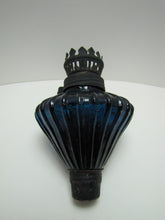 Load image into Gallery viewer, Deep Blue Glass Peg Oil Lamp Part Insert Decorative Art Light Fixture Hardware
