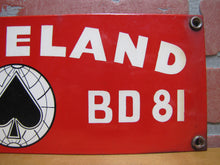 Load image into Gallery viewer, CLEVELAND MODEL BD81 Original Old Equipment Machinery Trencher Porcelain Advertising Sign
