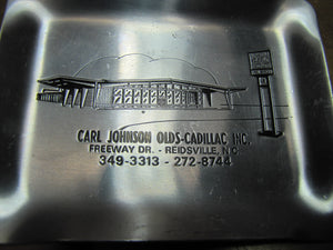 CARL JOHNSON OLDS-CADILLAC REIDSVILLE NC Old Advertising Ashtray GMC TRUCKS GM