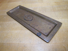 Load image into Gallery viewer, GOLD MEDAL SCAFFOLD Old Brass Advertising Tray Sign Robbins Co Attleboro Mass
