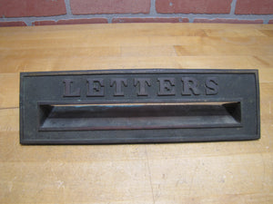 LETTERS Antique Bronze Architectural Hardware Element Mail Slot Opening PO Home Building