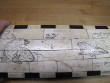 Load image into Gallery viewer, Seals Fighting Growling Nautical Ship Birds Ocean Landscape Faux Scrimshaw Box
